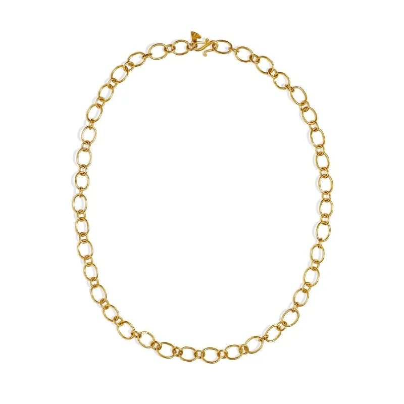 14K Yellow Gold Oval Link Chain