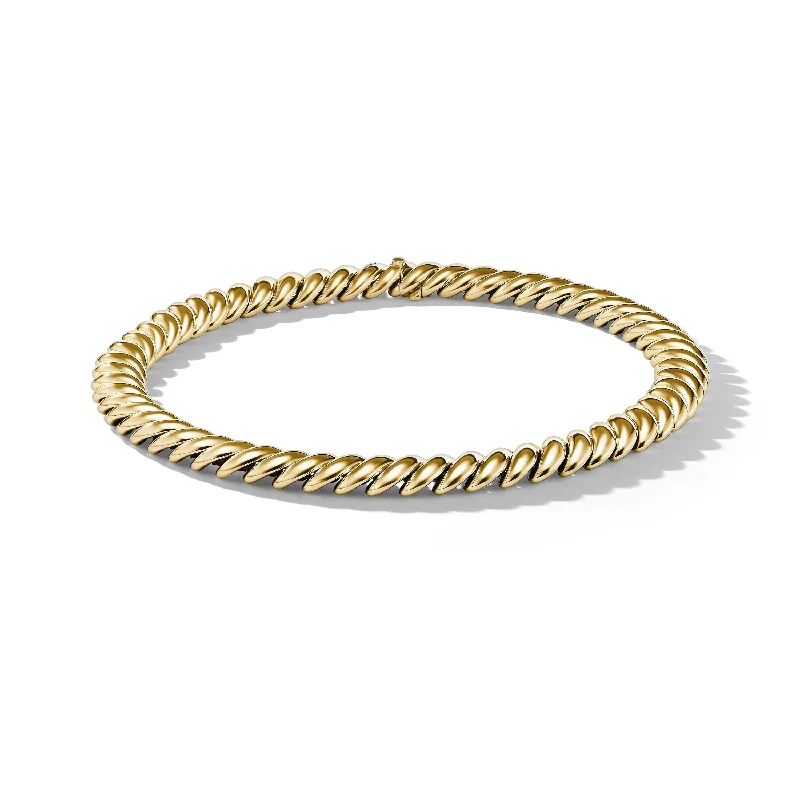 Sculpted Cable Necklace in 18K Yellow Gold