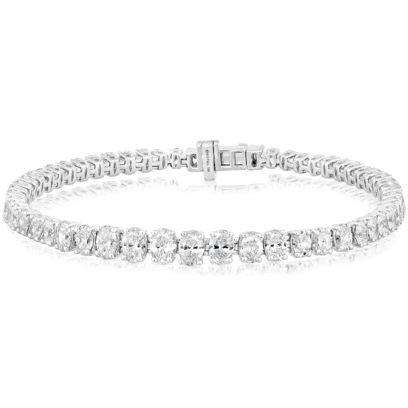 Graduated Oval Diamond Bracelet