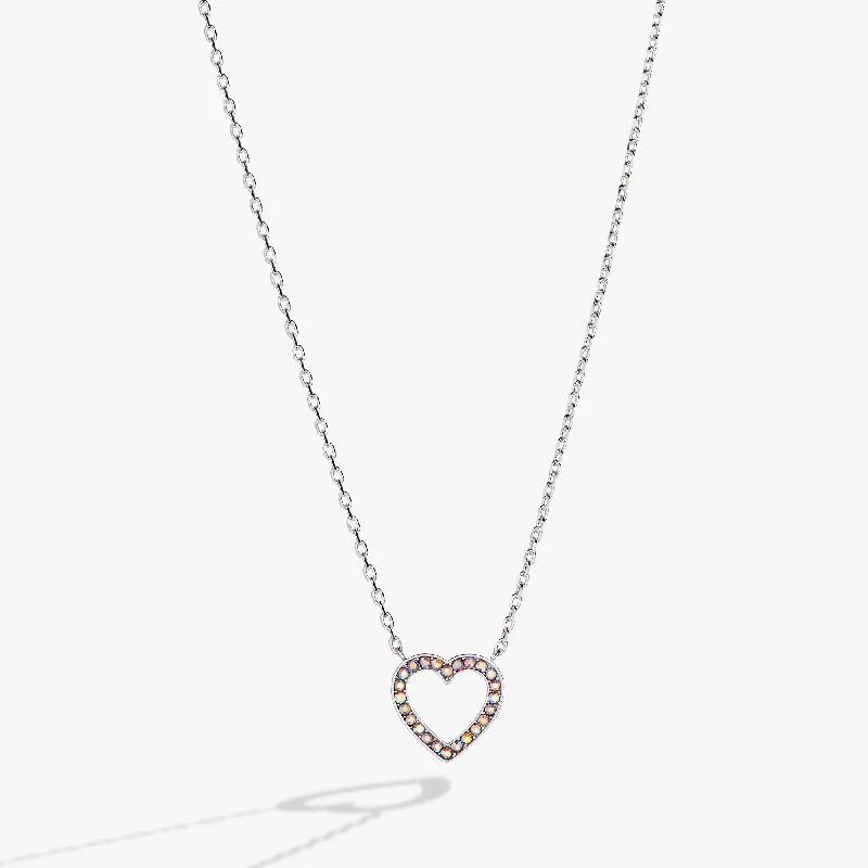 Heart and Crystal Necklace