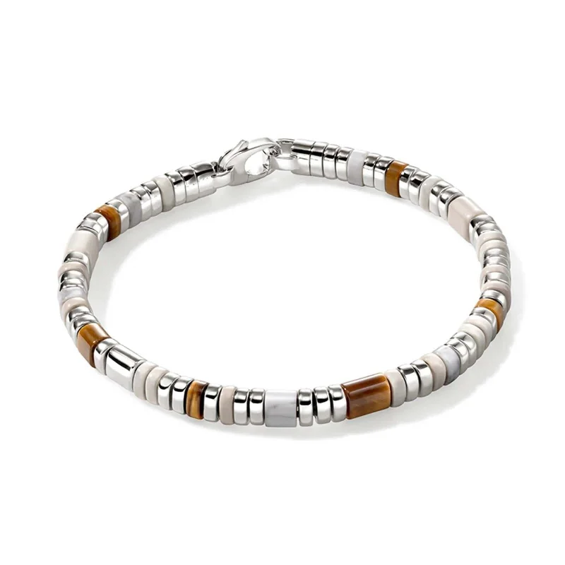 JOHN HARDY Brown & White Slim Colorblock Bracelet