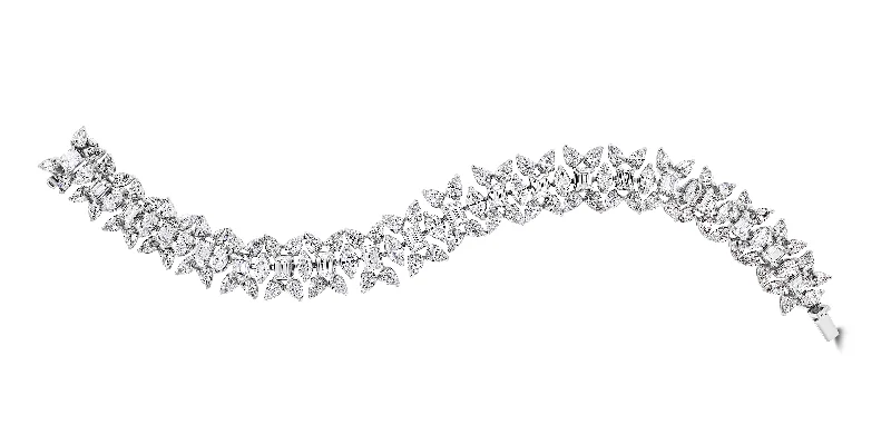 Misha Diamond Bracelet (18.78 ct Diamonds) in Platinum