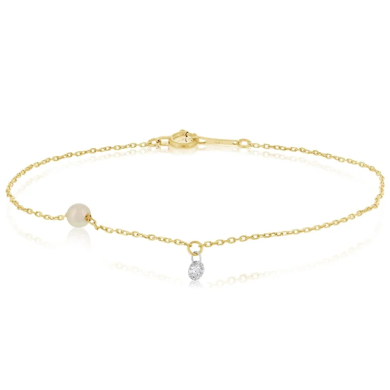 MIZUKI Sea of Beauty Pierced Diamond & Pearl Bracelet