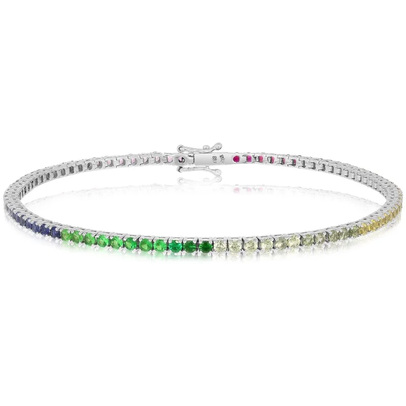 Rainbow Sapphire Bracelet