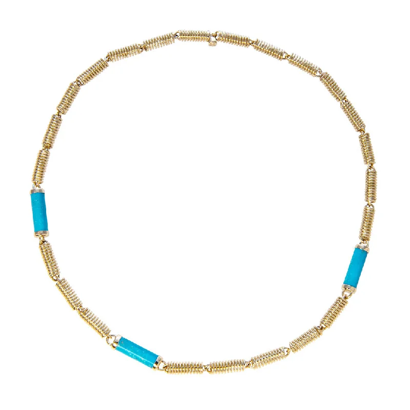 Seaman Schepps Turquoise Verona Chain Necklace