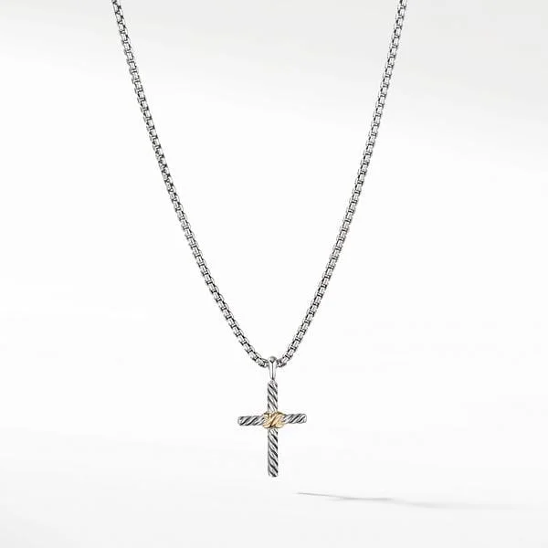 Cross Necklace with 14K Gold