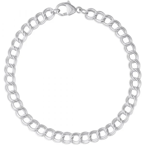 Sterling Silver Petite Double Link Bracelet