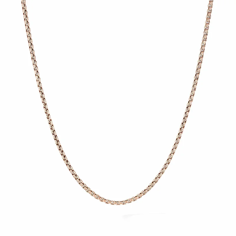 Small Box Chain in Rose Gold